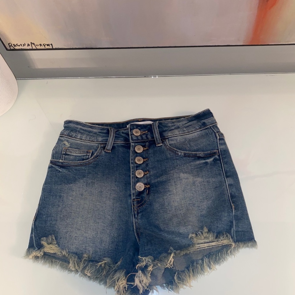 Blue Denim Jean Shorts